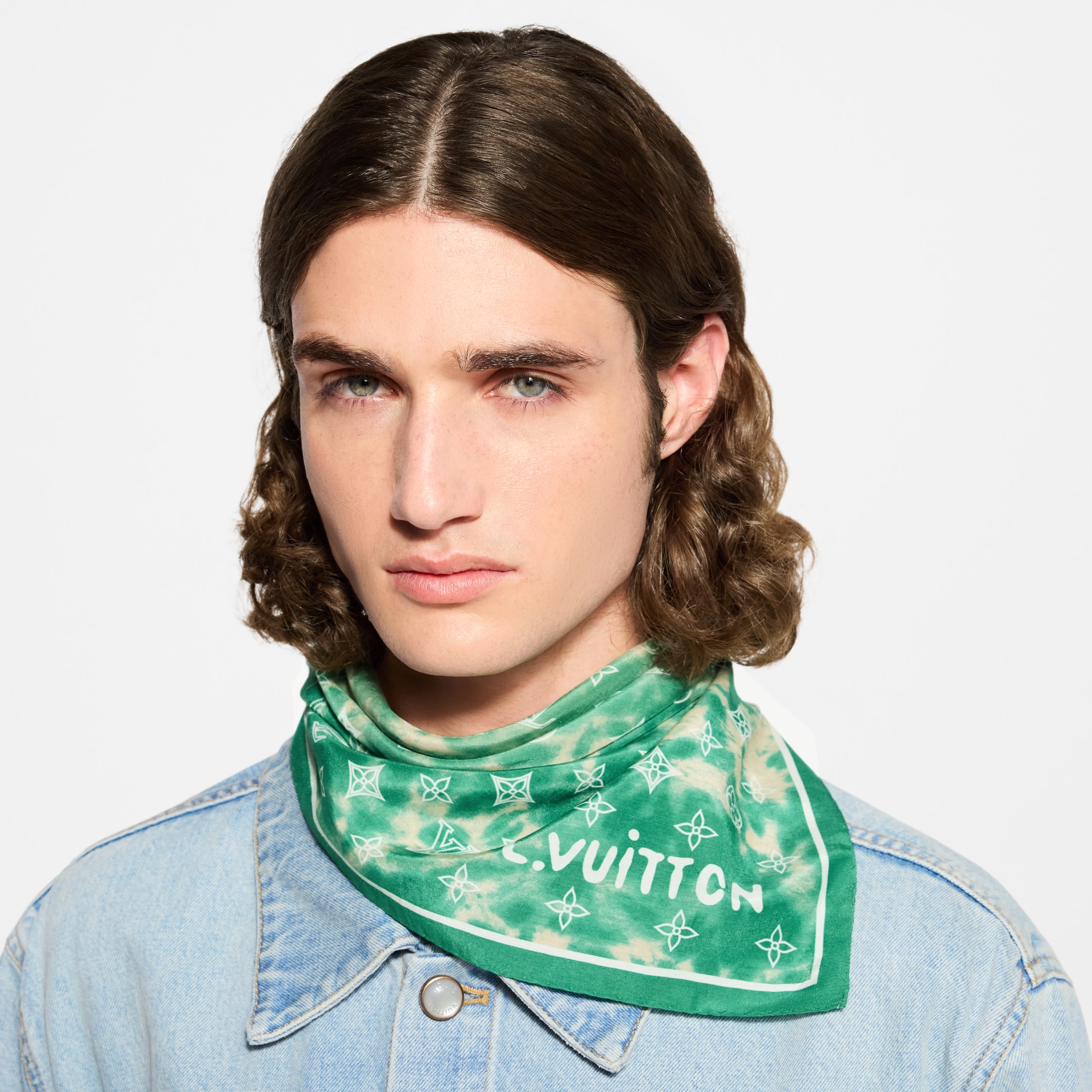 Monogram Blast Blend Bandana S00 - Men - Accessories | LOUIS VUITTON ®